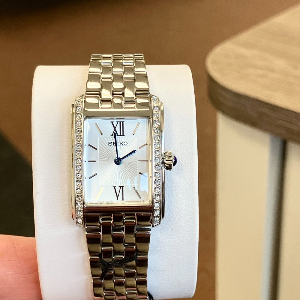 Seiko Women's Essential Steel Watch With Crystals